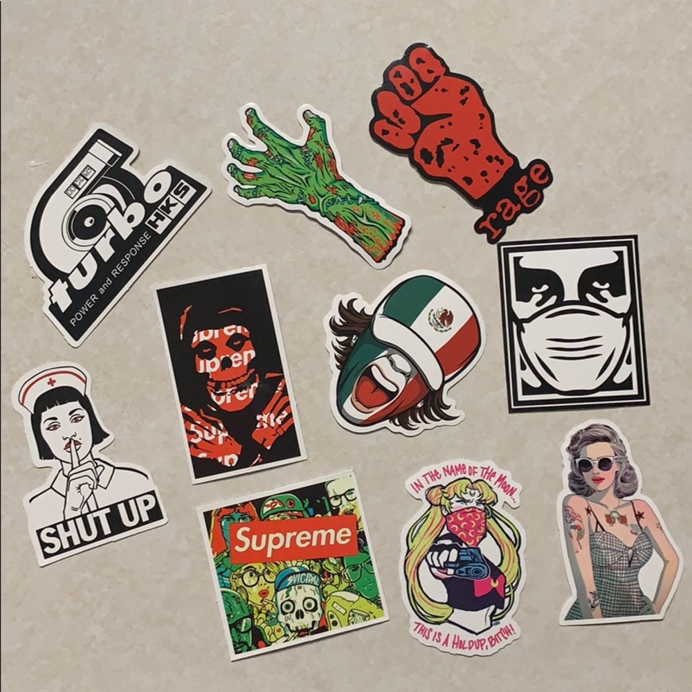 10 STICKERS!